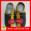 Wholesale all kinds of promotional items colorful shape soft flat embroidered baby hard sole walking shoes